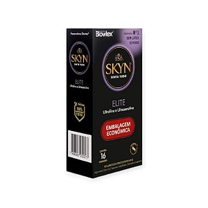 Preservativo Skyn Elite Ultrafino e Ultrasensitive com 16 Unidades - Blowtex