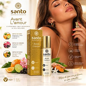 Deo-Colônia Sensual Feminina Avant L’Amour 15ml - Santo