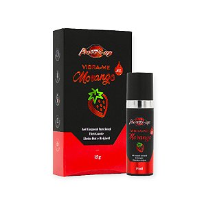 Gel com Efeito de Vibração Vibra-Me Morango Hot Insano 15g - Provoke-Me