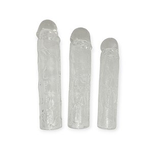 Kit com 3 Capas Penianas Extensoras em Silicone - Erotic Point