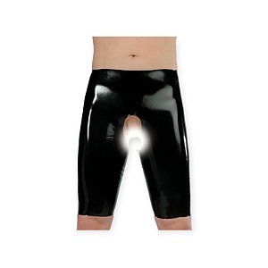 Bermuda Masculina Aberta em Látex - Lovetoys