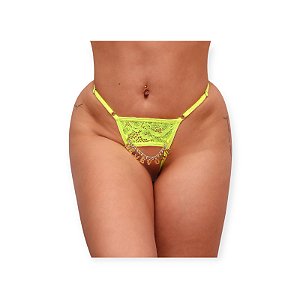 Calcinha Fio Dental com Abertura Me Devora - Tallyta Moda Apimentada