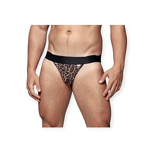 Jockstrap em Tule com Estampa de Onça - SD Clothing