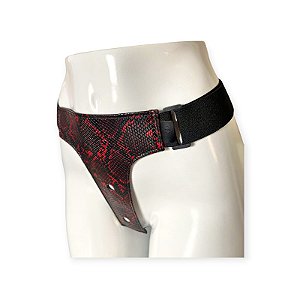 Cinta Peniana Ajustável para Duas Próteses Estampa Cobra - Lovetoys