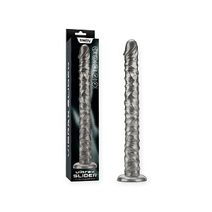 Prótese 40cm X 4,4cm com 10 Modos de Vibração 16" King Sized Vibrating Vibrax Slider - Lovetoy