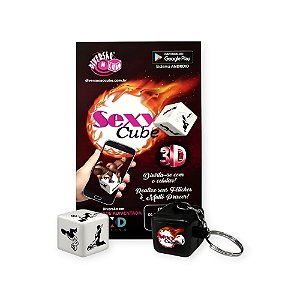 Chaveiro Dadinho Posições Hétero Sexy Cube 3D com Realidade Aumentada - Diversão ao Cubo