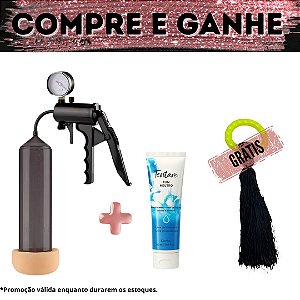 Compre Bomba Peniana Lust Pumper + Lubrificante Tentare Fun Neutro e Ganhe Anel Pearl Cock Ring