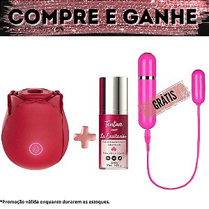 Compre Estimulador Clitoriano Rose + Excitante Tentare e Ganhe Cápsula Virgo