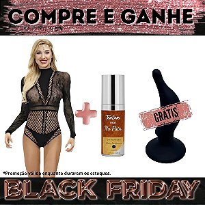 Compre Body Audrey + no Pain Tentare e Ganhe Plug Anal Give It All Black