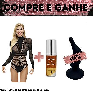 Compre Body Audrey + No Pain Tentare e Ganhe Plug Anal Give It All Black