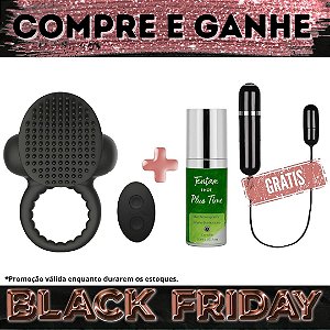 Compre Anel Peniano Spell Black + Prolongador de Ereção Plus Time e Ganhe Cápsula Virgo