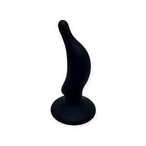 Plug Anal Curvo em Silicone Give It All Black - Nanma