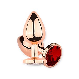 Plug Anal Jóia em Aço Inox Rosé Gold - Lovetoys