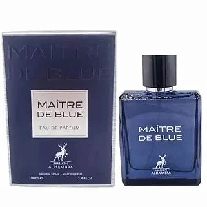 Maitre De Blue Eau De Parfum Maison Alhambra – Perfume Árabe Masculino 100ml (Ref.Olf Bleu de Cha  nel)