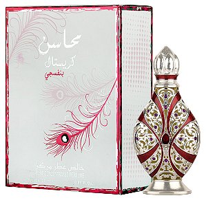 Mahasin Crystal Violet Attar Lattafa 25 ml (Perfume Óleo) – Perfume Árabe