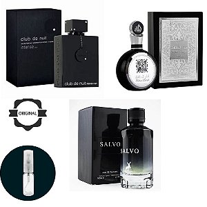 COMBO PRA DEIXA SUA MARCA CLUB DA NUIT + FAKHAR BLACK + SALVO 3X5ML