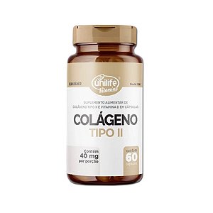 Colágeno Tipo II + Vitamina D - 60 Cápsulas