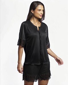 Pijama Curto -  Conforto, elegância e funcionalidade para sua recuperação com leveza e bem-estar.