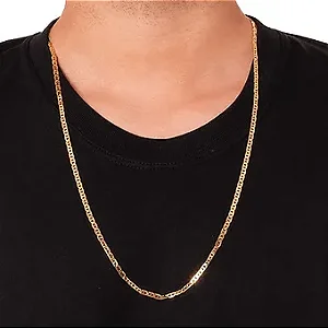 Corrente modelo Fígaro 3x1 Masculina em Ouro 18K - 9 gramas