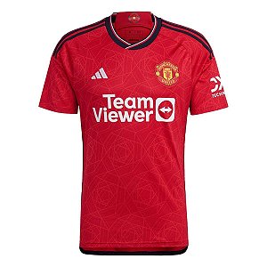 Camiseta Manchester United I 23/24 adidas - Masculina