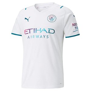 Camiseta Manchester City Away 21/22 s/n Torcedor Puma Masculina