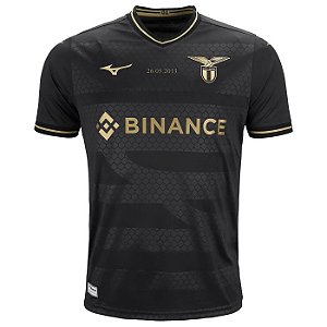 Camiseta Lazio Edição Especial 2023 sn° Torcedor Mizuno Masculino - Preto