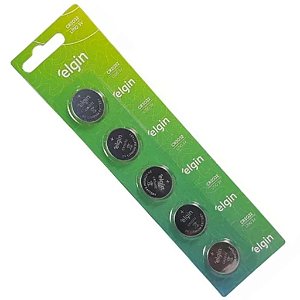 Bateria Tipo Botão Elgin 3V Cr2032- Cartela C/5 Unid