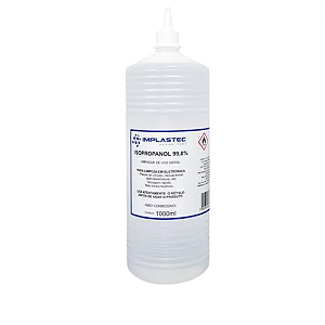 Álcool Isopropílico 99,8% Isopropanol 1 litro Implastec