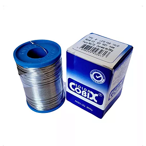 Solda Estanho 0.5mm 60x40 Carretel 250G C/ Fluxo Ra T2 - Cobix