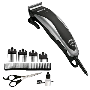 Máquina de Corte Cabelo Barba Mondial Hair Stylo 110V Lâminas em Inox