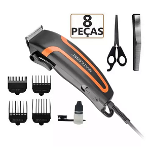 Máquina de Corte Cabelo Barba Profissional Multilaser 10W 4 em 1 127v EB-055