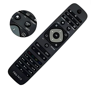 Controle Remoto Compatível com TV Smart Philips Smart 32PFL4017G/78 Fbg-7413