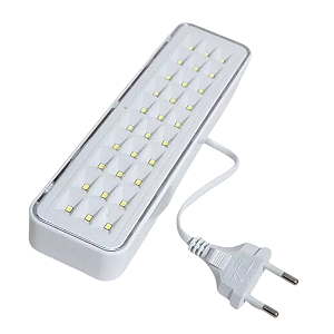 Luminária Luz Emergência 30 Led 2W Elgin Bivolt Recarregável