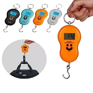 Balança Pendulo Digital Multiuso Até 50kg Pesa Mala Viagem Pescador Feirante