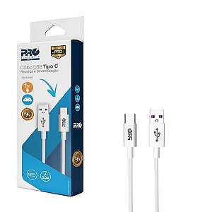 Cabo de Carregador Usb-a Para Usb-c 1 M Proeletronic