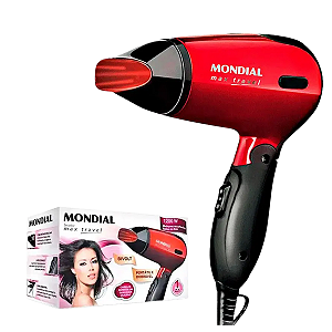 Secador De Cabelo Bivolt Max Travel 1200W Mondial SC-10