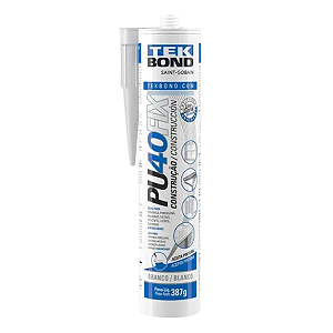 Cola Selante Pu 40 Fix para Construção Branco Tekbond 387g