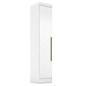 Armário Multiuso Smart 1 Porta 4 Prateleiras Branco - Rodial