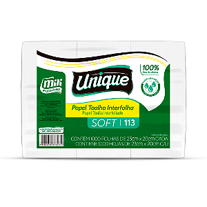 Papel Toalha Interfolha Unique Soft 23x20 | Mili