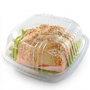 Embalagem PET Hamburgueira GA-12 Caixa com 100 Un | Galvanotek