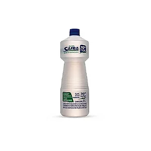Álcool Liquido 70% 1 Litro Caixa com 12un | Safra