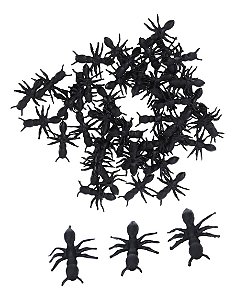 Formiga Plástica 1,6cm com 50un - Partiu Festa