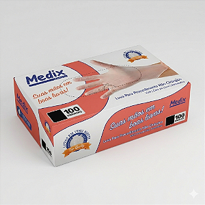 Luva Vinil com Pó G | Medix