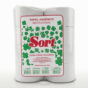 Papel Higiênico Institucional Branco Sort 10x300 | Fracipel