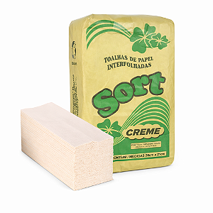 Papel Toalha Interfolhado Creme 20x21 cm | Sort