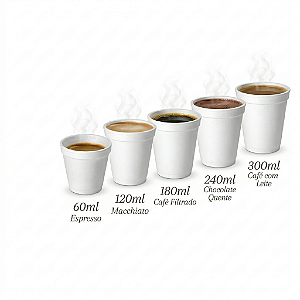 Copo Térmico EPS 60ml, 120ml, 180ml, 240ml e 300ml | Copobras