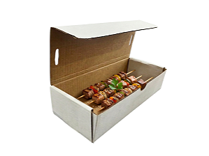 Caixa Espetinho 29x12x07 - 25un | Zeki