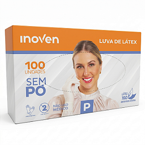 Luva Látex Sem Pó - C/100un | Inoven