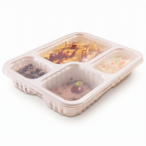 Bandeja G-324 Branca 1225ML C/04 DIV | Galvanotek