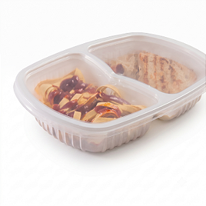 Bandeja G-322 1150ML Branca C/02 DIV | Galvanotek